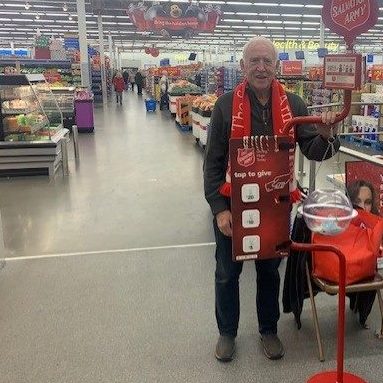 This is Don Evers another great person spending time on our kettle at Walmart. Giving back to our Community